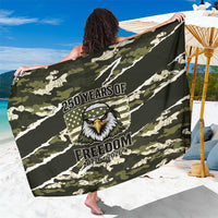 USA 250th Anniversary Sarong Eagle Camouflage Zipper Stylized