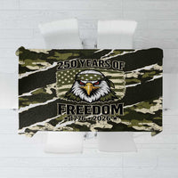 USA 250th Anniversary Tablecloth Eagle Camouflage Zipper Stylized