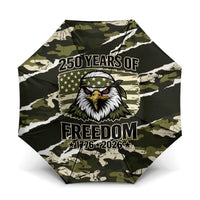 USA 250th Anniversary Umbrella Eagle Camouflage Zipper Stylized