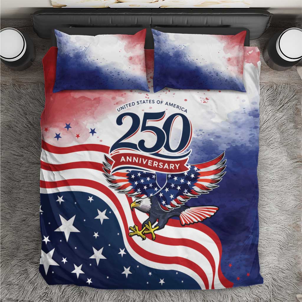 USA 250 Years of Freedom Bedding Set American Patriotic