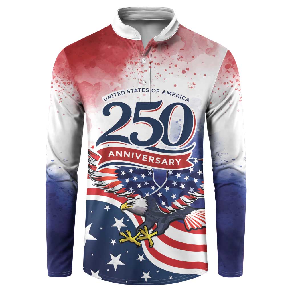 Personalized USA 250 Years of Freedom Button Sweatshirt American Patriotic