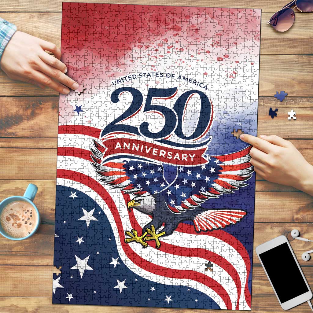 USA 250 Years of Freedom Puzzle American Patriotic