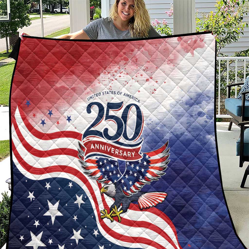 USA 250 Years of Freedom Quilt American Patriotic