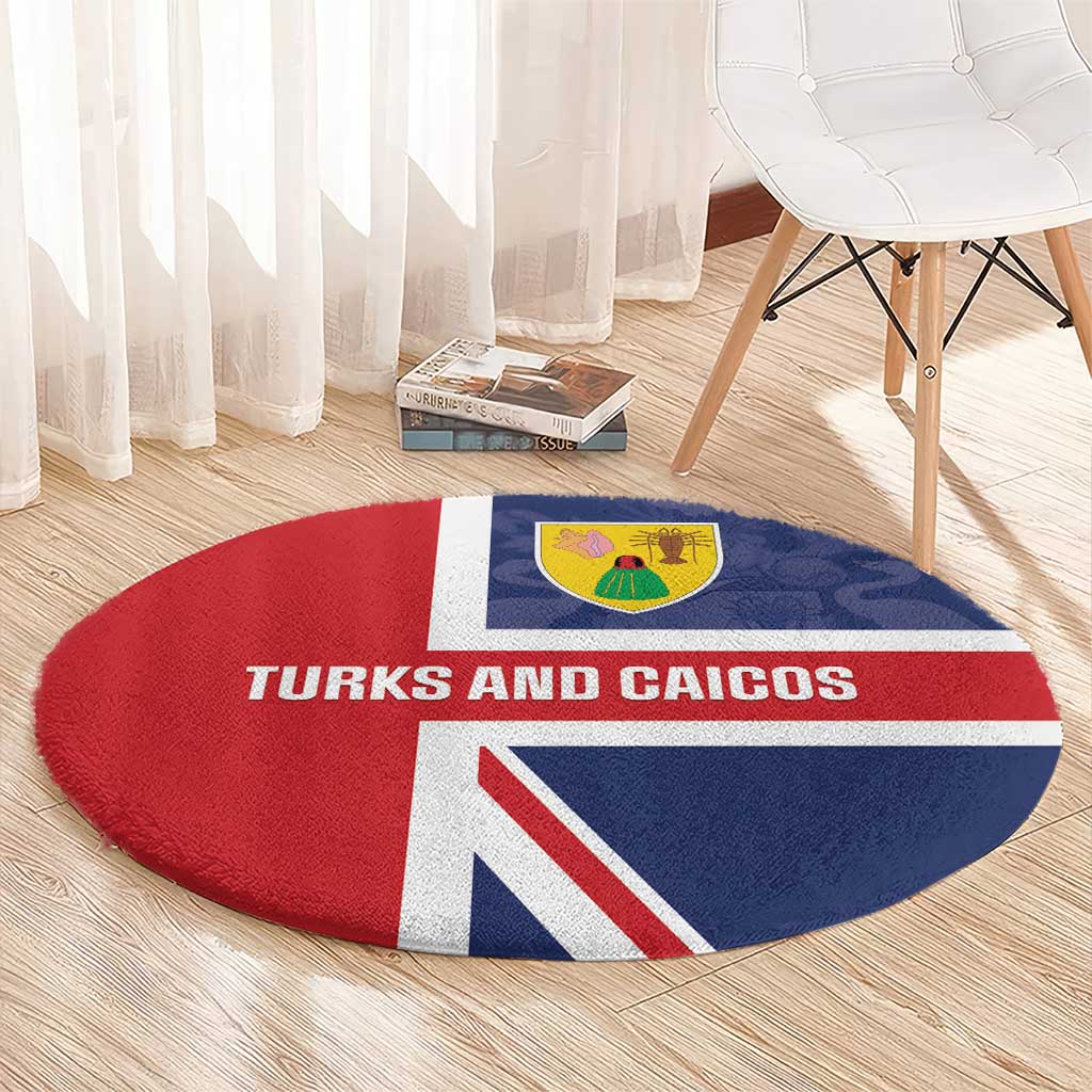 Turks and Caicos Islands Round Carpet Come On Team TCI
