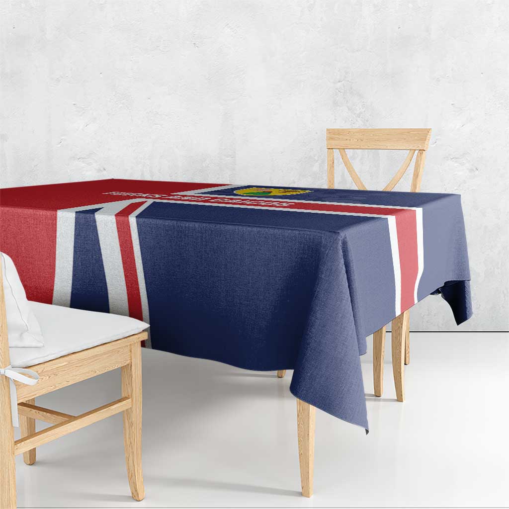 Turks and Caicos Islands Tablecloth Come On Team TCI