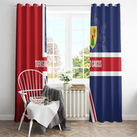 Turks and Caicos Islands Window Curtain Come On Team TCI