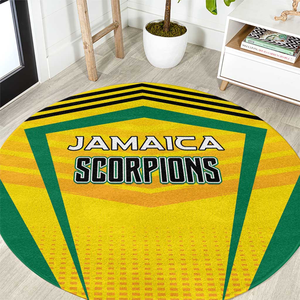 Cricket Jamaica Scorpions Round Carpet We Made Legends