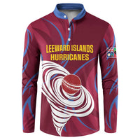 Custom Cricket Leeward Hurricanes Button Sweatshirt Come On Hurricanes Boys