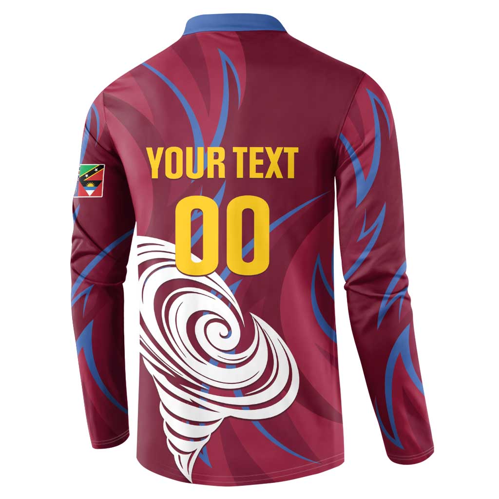 Custom Cricket Leeward Hurricanes Button Sweatshirt Come On Hurricanes Boys