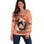 Personalized Kentucky Horse Racing 2024 Off Shoulder Sweater Beauty and The Horse Orange Version - Wonder Print Shop