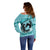 Personalized Kentucky Horse Racing 2024 Off Shoulder Sweater Beauty and The Horse Teal Version - Wonder Print Shop