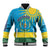 Personalized Rwanda Baseball Jacket Coat of Arms With African Pattern - Wonder Print Shop