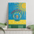 Personalized Rwanda Canvas Wall Art Coat of Arms With African Pattern - Wonder Print Shop