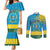 Personalized Rwanda Couples Matching Mermaid Dress and Long Sleeve Button Shirt Coat of Arms With African Pattern