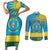 Personalized Rwanda Couples Matching Short Sleeve Bodycon Dress and Long Sleeve Button Shirt Coat of Arms With African Pattern - Wonder Print Shop