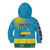 Personalized Rwanda Kid Hoodie Coat of Arms With African Pattern - Wonder Print Shop