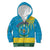 Personalized Rwanda Kid Hoodie Coat of Arms With African Pattern - Wonder Print Shop