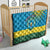 Personalized Rwanda Quilt Coat of Arms With African Pattern