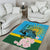 Rwanda Independence Day Area Rug Leopard With Roses - Wonder Print Shop