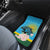 Rwanda Independence Day Car Mats Leopard With Roses - Wonder Print Shop