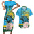 Rwanda Independence Day Couples Matching Short Sleeve Bodycon Dress and Hawaiian Shirt Leopard With Roses - Wonder Print Shop