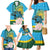 Rwanda Independence Day Family Matching Mermaid Dress and Hawaiian Shirt Leopard With Roses - Wonder Print Shop