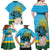 Rwanda Independence Day Family Matching Off Shoulder Maxi Dress and Hawaiian Shirt Leopard With Roses - Wonder Print Shop