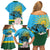 Rwanda Independence Day Family Matching Off Shoulder Short Dress and Hawaiian Shirt Leopard With Roses - Wonder Print Shop