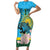 Rwanda Independence Day Family Matching Short Sleeve Bodycon Dress and Hawaiian Shirt Leopard With Roses - Wonder Print Shop