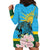 Rwanda Independence Day Hoodie Dress Leopard With Roses - Wonder Print Shop