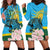 Rwanda Independence Day Hoodie Dress Leopard With Roses - Wonder Print Shop