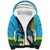 Rwanda Independence Day Sherpa Hoodie Leopard With Roses