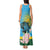 Rwanda Independence Day Tank Maxi Dress Leopard With Roses - Wonder Print Shop