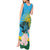 Rwanda Independence Day Tank Maxi Dress Leopard With Roses - Wonder Print Shop