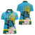 Rwanda Independence Day Women Polo Shirt Leopard With Roses - Wonder Print Shop