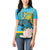 Rwanda Independence Day Women Polo Shirt Leopard With Roses - Wonder Print Shop