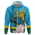 Rwanda Independence Day Zip Hoodie Leopard With Roses