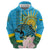 Rwanda Independence Day Zip Hoodie Leopard With Roses