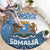 Somalia Independence Day 2024 Round Carpet Somali Star Leopard Mix African Pattern