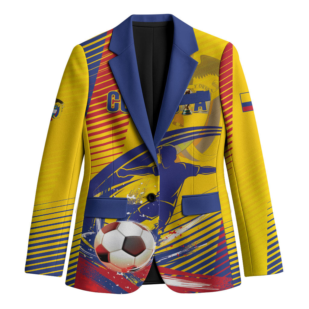 Custom Colombia 2026 World Football Blazer Los Cafeteros Go Champion