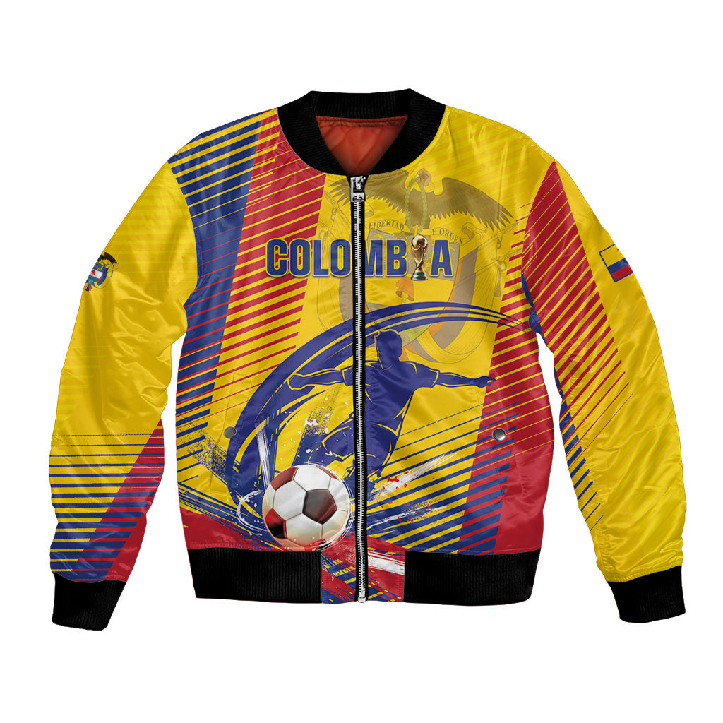 Custom Colombia 2026 World Football Bomber Jacket Los Cafeteros Go Champion