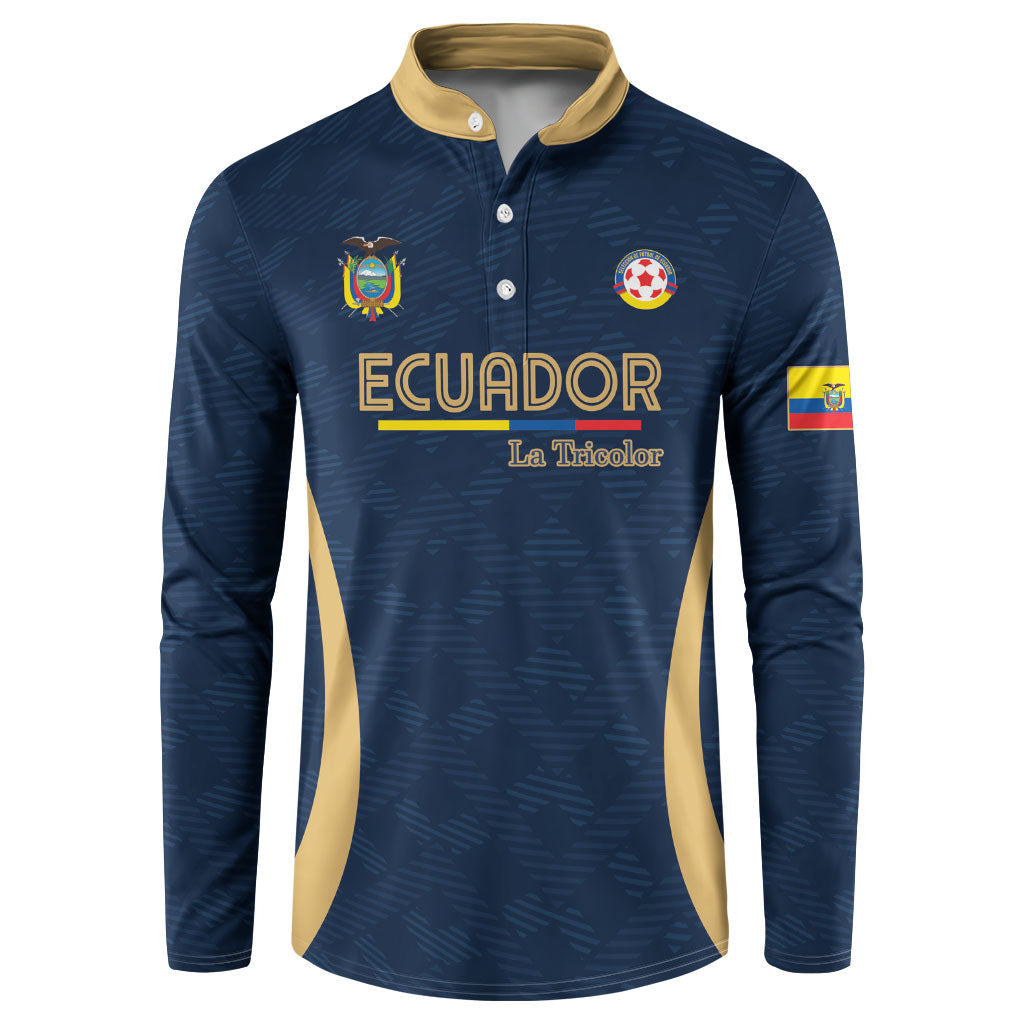 Custom Ecuador 2026 World Football Button Sweatshirt La Tri Go Champion