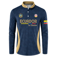 Custom Ecuador 2026 World Football Button Sweatshirt La Tri Go Champion