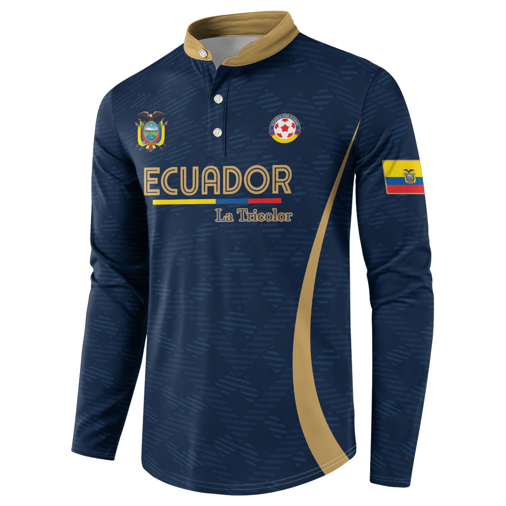 Custom Ecuador 2026 World Football Button Sweatshirt La Tri Go Champion