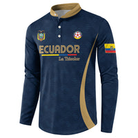 Custom Ecuador 2026 World Football Button Sweatshirt La Tri Go Champion