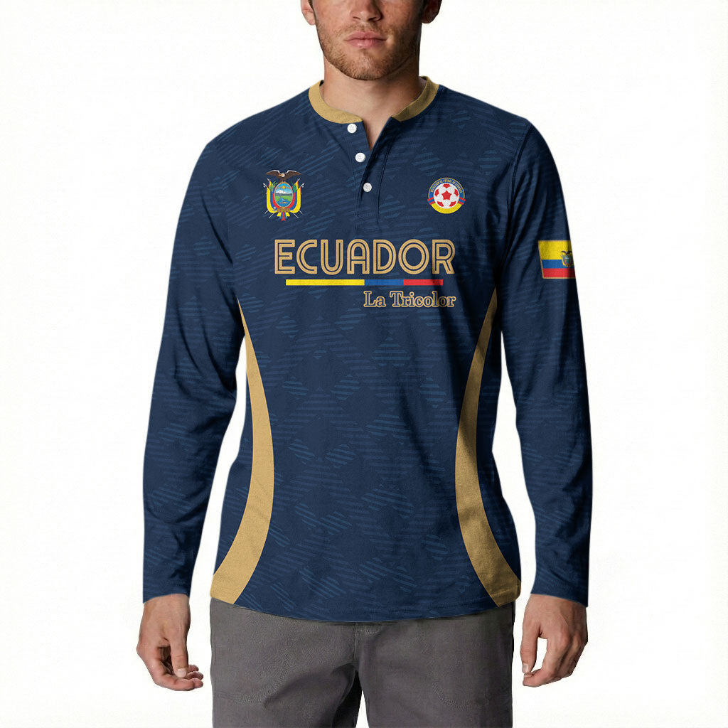 Custom Ecuador 2026 World Football Button Sweatshirt La Tri Go Champion