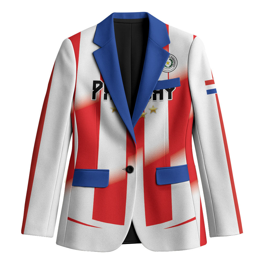 Custom Paraguay 2026 World Football Blazer La Albirroja Go Champion