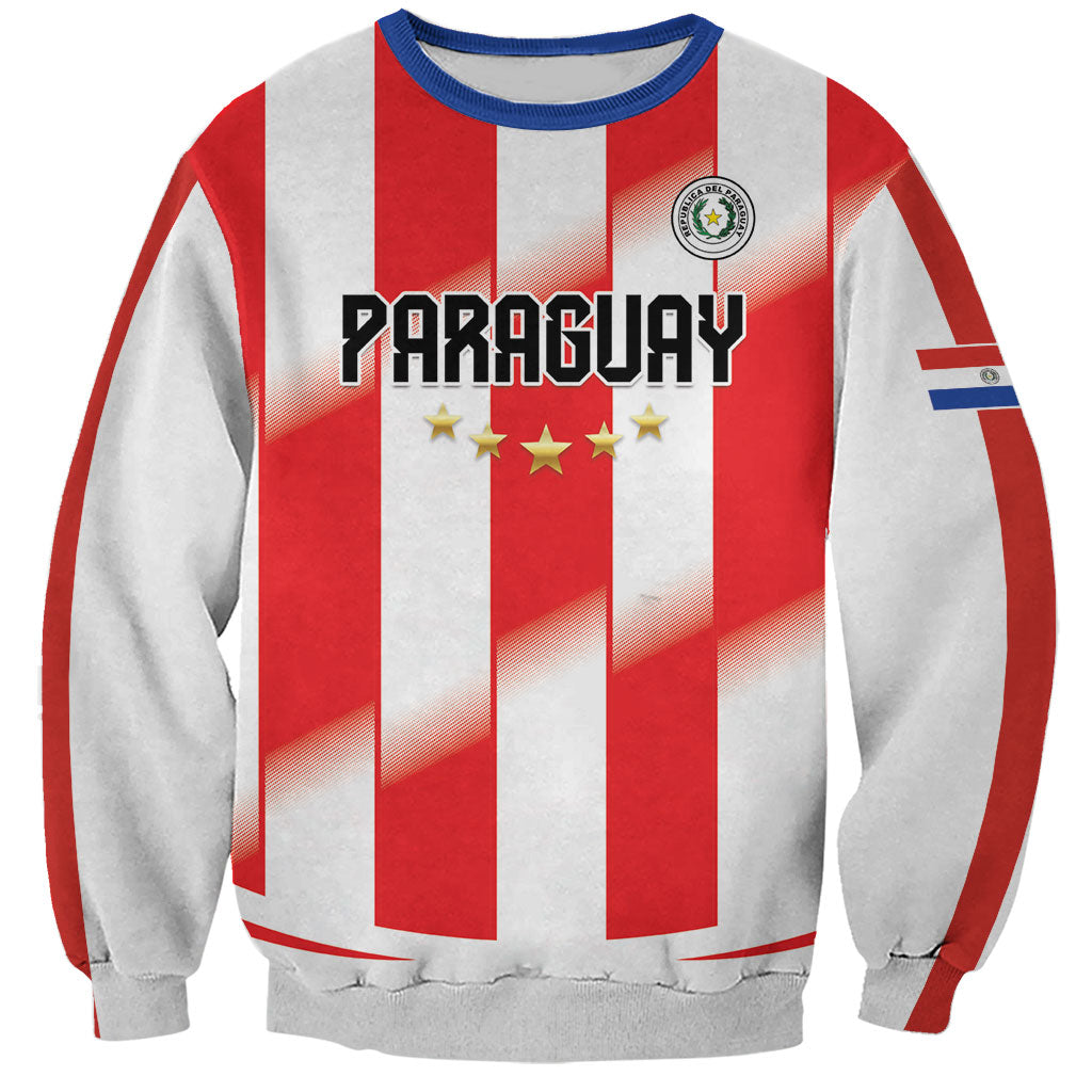 Custom Paraguay 2026 World Football Sweatshirt La Albirroja Go Champion