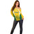 Personalised Australia Soccer Off Shoulder Sweater Matildas Sporty Yellow Version - Wonder Print Shop