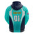 Personalised Australia Soccer Hoodie Matildas Sporty Turquoise Version - Wonder Print Shop